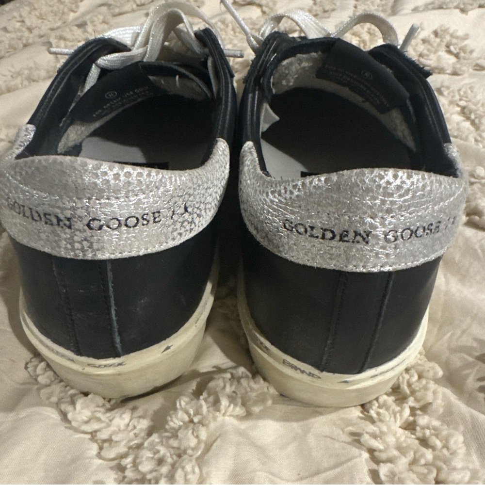 Golden Goose Black and Silver Star Sneakers - Picture 5 of 5